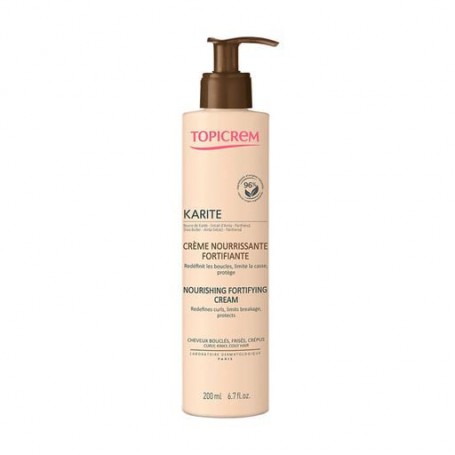 Питательный укрепляющий крем Topicrem Karite Nourishing Fortifying Cream для вьющихся волос, 200 мл