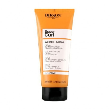 Крем Dikson DiksoPrime Super Curl Curly Definition Cream для вьющихся и волнистых волос, с авокадо и эластином, 200 мл