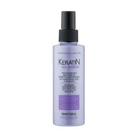 Антижелтая маска-спрей Phytorelax Laboratories Keratin No-Yellow Instant Efect Hair Treatment для светлых волос, 150 мл