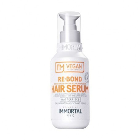 Сыворотка Immortal NYC I'm Vegan Re-Bond Hair Serum для глубокого восстановления поврежденных волос, 100 мл