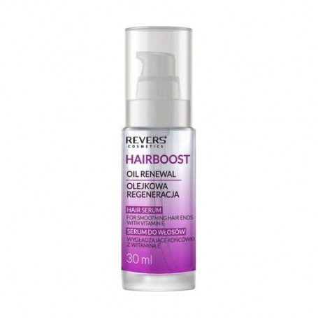 Сыворотка Revers Cosmetics Hairboost Hair Serum для разглаживания кончиков волос, с витамином E, 30 мл
