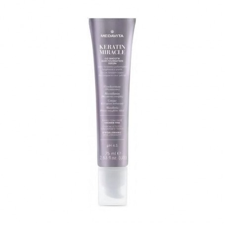 Сыворотка Medavita Keratin Miracle Go Smooth Hair Foundation Serum для гладкости волос, 75 мл