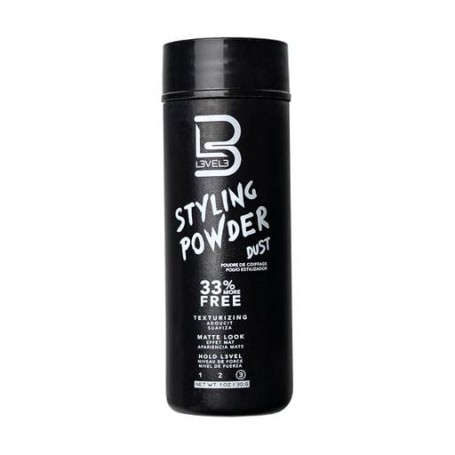 Пудра для укладки волос Level3 Styling Powder Dust черная, сильной фиксации, 30 г