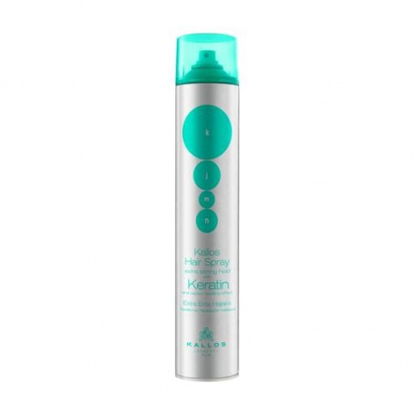 Лак для волос Kallos Cosmetics KJMN With Keratin And Vapour Repelling Effect экстрасильной фиксации, 750 мл