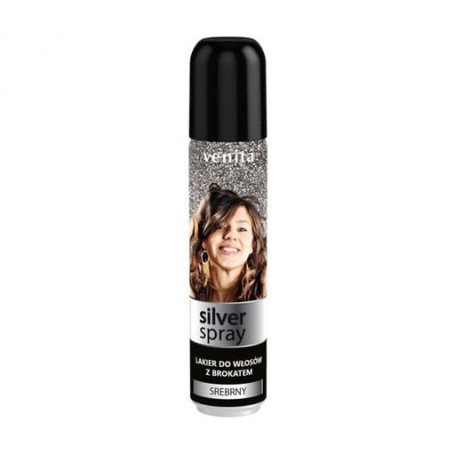 Лак для волос Venita Silver Spray с серебрянной пылью, 75 мл