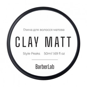 Матовая глина для волос BarberLab Style Peaks Clay Matt, 50 мл