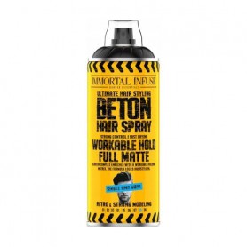Мужской спрей для укладки волос Immortal NYC Infuse Beton Hair Spray Mega Strong, матовый, сильная фиксация, 500 мл