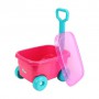 Игрушка-каталка TechnoK Тележка, розовая, от 3 лет (1386)
