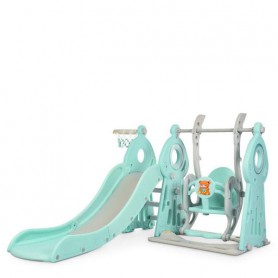 Детская горка-качель WM19011-5 кольцо баскетбольное (1451475)