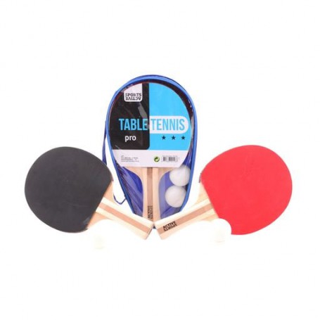 Набор для настольного тенниса JOHNTOY Table Tennis Pro (ракетка, 2 шт + мячик, 2 шт + чехол, 1 шт) от 3 до 6 лет, 27*16*3.5 см (