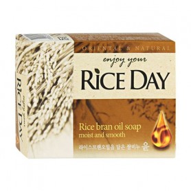 Туалетное мыло Lion Rice Day Rice Bran Oil Soap с экстрактом рисовых отрубей, 100 г
