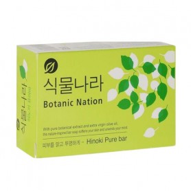 Туалетное мыло Lion Botanic Nation Hinoki Pure Bar Soap с экстрактом кипариса, 100 г
