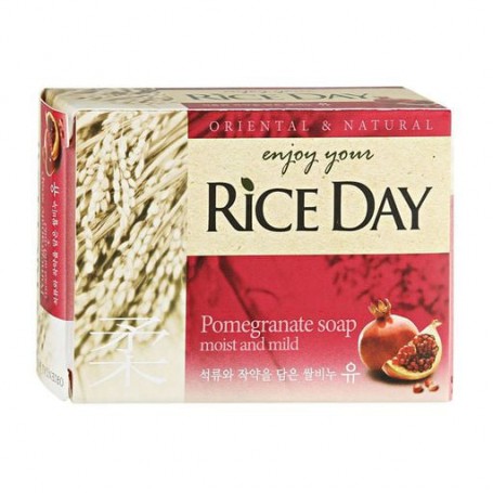 Туалетное мыло Lion Rice Day Pomegranate Soap с экстрактом граната и пиона, 100 г