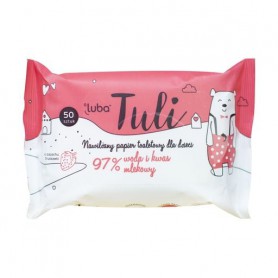 Детская влажная туалетная бумага Luba Tuli 97% воды и молочная кислота, 50 шт
