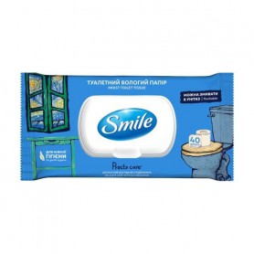 Влажная туалетная бумага Smile Prosto Care, 40 шт