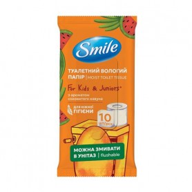 Детская влажная туалетная бумага Smile For Kids &amp Juniors, 10 шт
