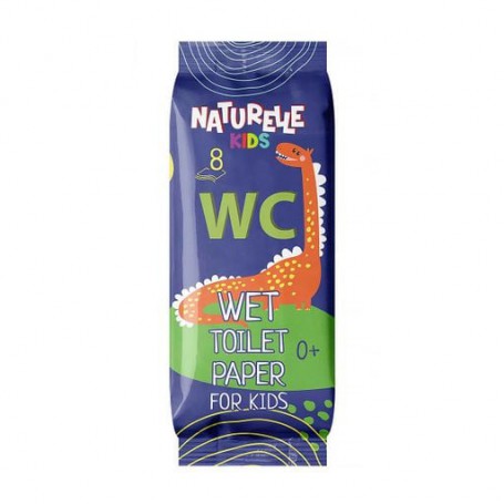 Детская влажная туалетная бумага Naturelle Kids Wet Toilet Paper, 8 шт