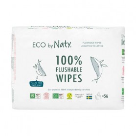 Влажная туалетная бумага Eco by Naty, 56 шт