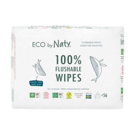 Влажная туалетная бумага Eco by Naty, 56 шт