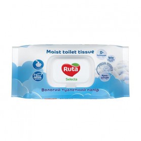 Влажная туалетная бумага Ruta Selecta с клапаном, 80 шт