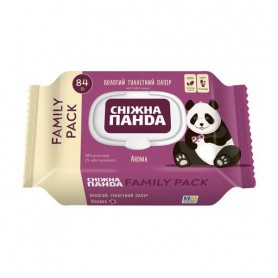 Влажная туалетная бумага Сніжна Панда Aroma, 84 шт