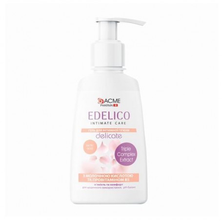 Гель для интимной гигиены Acme Pharmа Edelico Intimate Care Delicate для сухой и чувствительной кожи, 300 мл