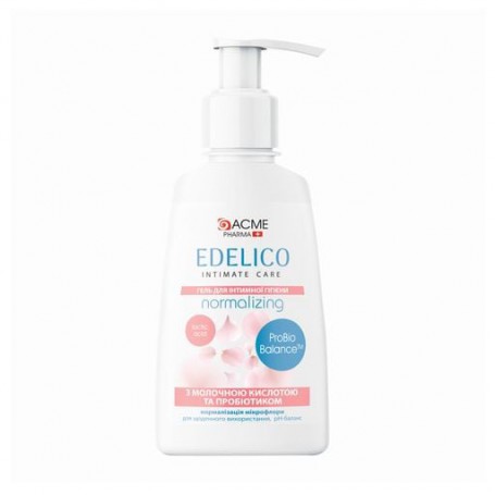 Гель для интимной гигиены Acme Pharmа Edelico Intimate Care Normalizing для поддержки нормальной микрофлоры, 300 мл