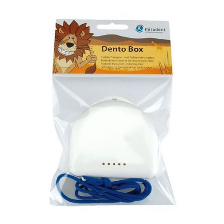 Контейнер для хранения кап и брекетов Miradent Dento Box белый, 1 шт