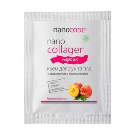 Крем для рук и тела NanoCode NanoCollagen Персик, с коллагеном, 3 мл