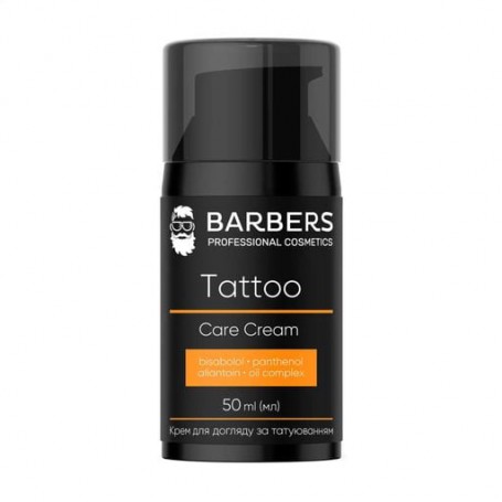 Крем для ухода за татуировкой Tattoo Care Cream Barbers, 50 мл