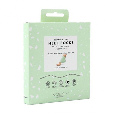 Увлажняющая маска-носки для пяток VOESH Moisturizing Heel Socks Mint мятная, 1 пара