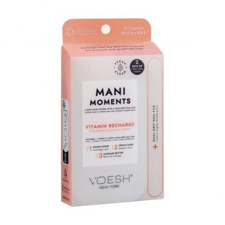 Набор для ухода за руками и ногтями VOESH Mani Moments Витаминная зарядка (маска, 2*10 г + баттер, 2*7 г + скраб, 2*10 г)