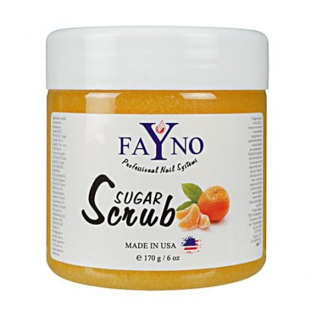 Сахарный скраб для тела Fayno Sugar Scrub Мандарин, 170 г