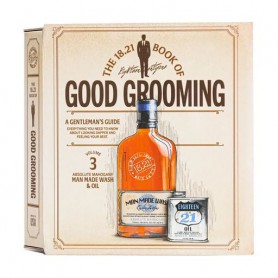Подарочный мужской набор 18.21 Man Made Book Of Good Grooming Gift Set, Absolute Mahogany (гель, 532 мл + масло, 60 мл)