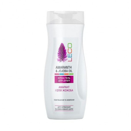 Крем-гель для душа Leco Амарант и масло жожоба, для нормальной и комбинированной кожи, 250 мл