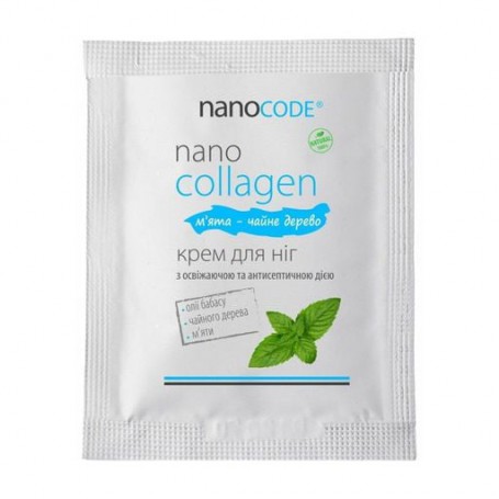 Крем для ног NanoCode NanoCollagen Мята-чайное дерево, 3 мл