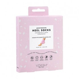 Увлажняющая маска-носки для пяток VOESH Moisturizing Heel Socks Pink розовая, 1 пара