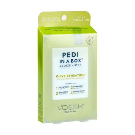 Набор для педикюра VOESH Pedi in a Box Deluxe 4 Step Оливковая сенсация, 35 г