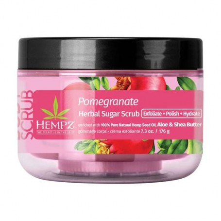 Сахарный скраб для тела Hempz Pomegranate Herbal Sugar Scrub, 176 г