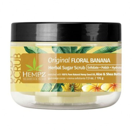 Сахарный скраб для тела Hempz Original Floral Banana Herbal Sugar Body Scrub, 176 г