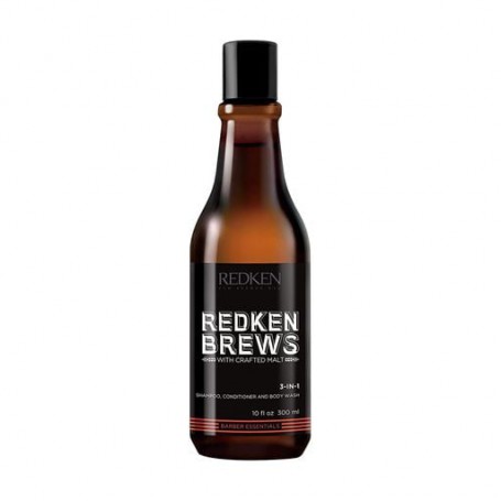 Мужской шампунь, кондиционер и гель для душа 3 в 1 Redken Brews, 300 мл