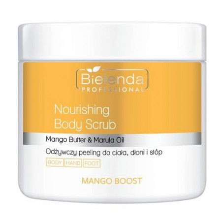 Питательный скраб для тела, рук и ног Bielenda Professional Mango Boost Nourishing Body Scrub, 550 г