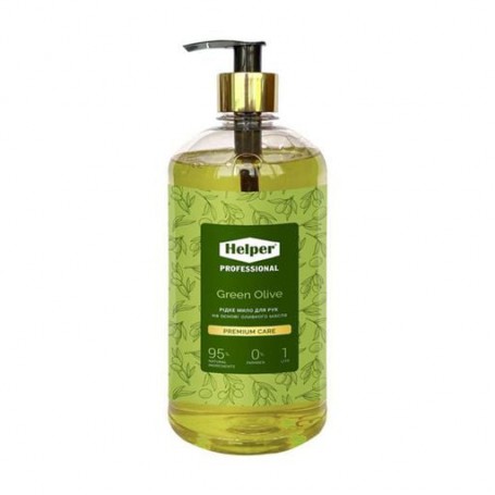 Жидкое мыло Helper Professional Premium Care, Green Olivе, 1 л