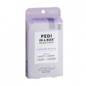 Набор для педикюра VOESH Pedi In A Box Deluxe 4 Step Lavender Relieve (морская соль, 35 г + скраб, 20 г + маска, 20 г + масло дл