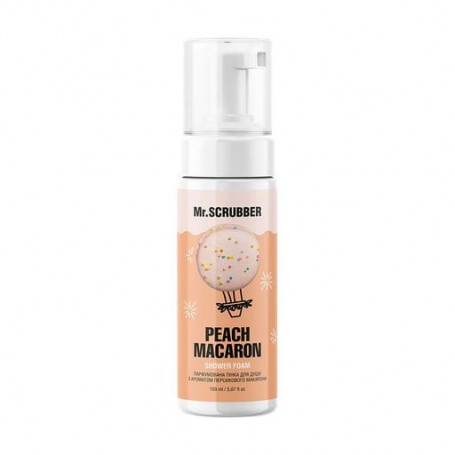 Парфюмированная пенка для душа Mr.Scrubber Peach Macaron Shower женская, 150 мл