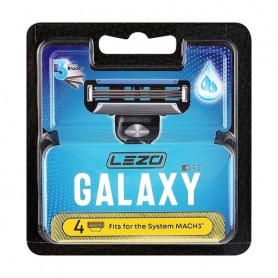 Многоразовые картриджи для бритья Lezo Galaxy мужские, 4 шт