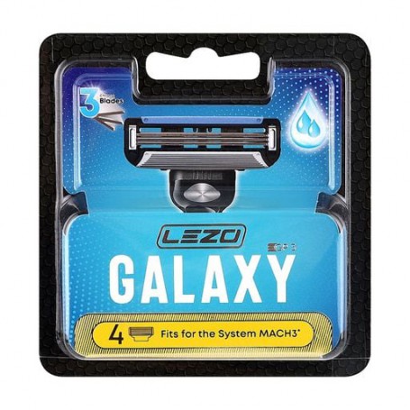 Многоразовые картриджи для бритья Lezo Galaxy мужские, 4 шт