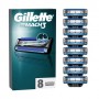Сменные картриджи для бритья мужские (лезвия) Gillette Mach3, 8 шт