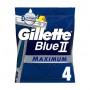 Одноразовые станки для бритья мужские (бритвы) Gillette Blue2 Max, 4 шт
