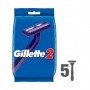 Одноразовые станки для бритья мужские (бритвы) Gillette 2, 5 шт